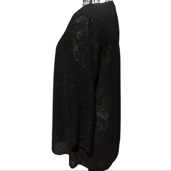 Maurices Deep Vneck black blouse - Picture 5 of 10